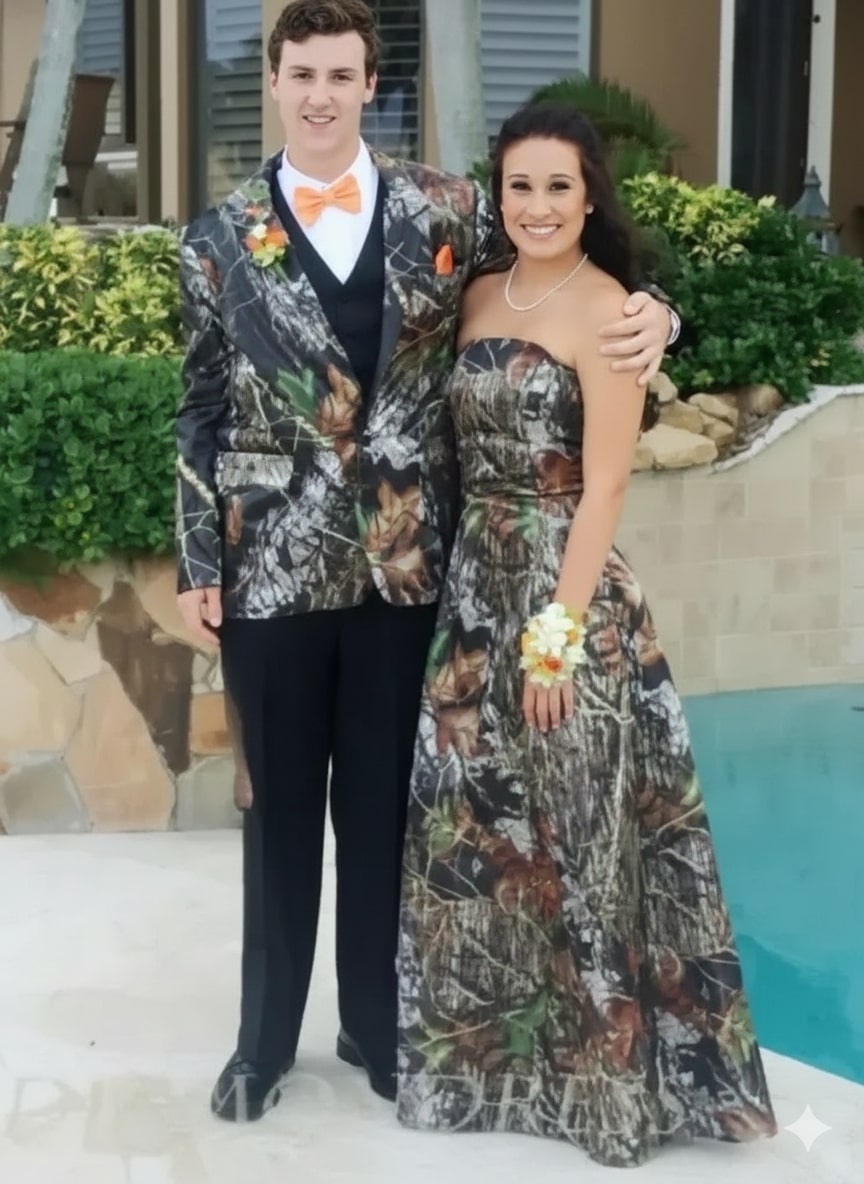 Mens Camo Sport Jacket - Camouflage Blazer - Camo Sport Coat in Green and Brown Color