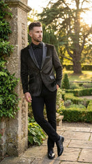 men-s-crocodile-alligator-exotic-skin-texture-blazer-slim-fit-designer-jacket-with-satin-lapels-for-formal-and-party-wear-in-black-color