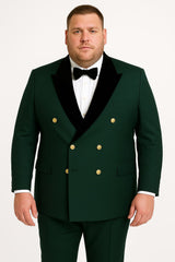 mens-green-double-breasted-wedding-tuxedo-with-black-velvet-lapel-and-gold-buttons