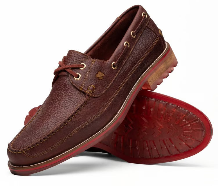 Marco Di Milano Amalfi Wine Premium Calf Leather Boat Shoes - view 1