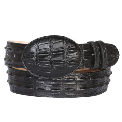 Black Croc Print Belt