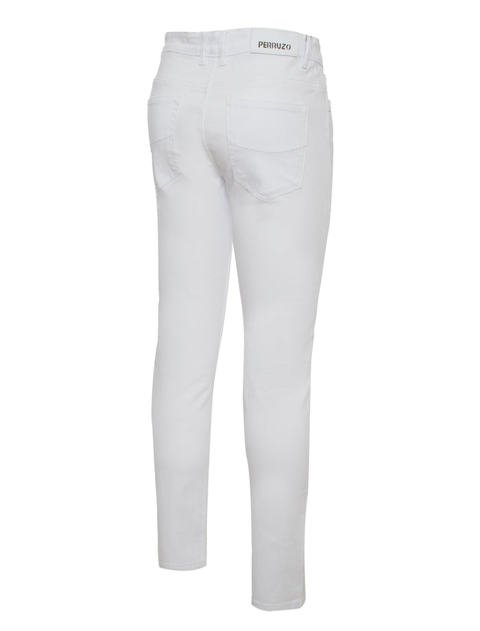 Skinny Jean with Skull  knee patch