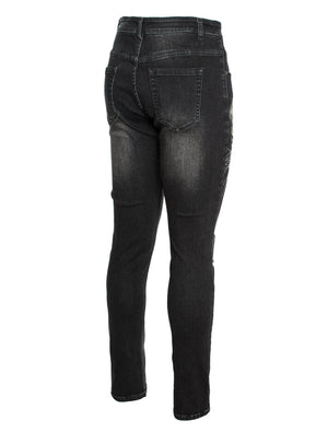 Tigger Motif on Skinny black denim
