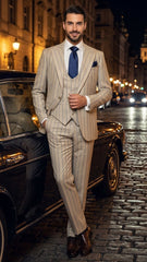 mens-beige-with-blue-pinstripe-three-piece-suit-with-vest-by-rossiman-vested-peak-lapel-in-tan-stripe-1920s-style