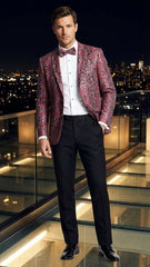 men-s-burgundy-and-black-snakeskin-print-blazer-alligator-crocodile-sport-jacket-exotic-skin