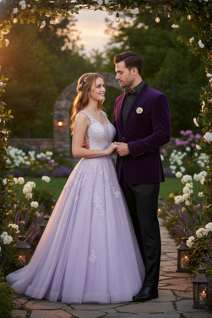 Mens Purple Velvet Blazer  Luxury Slim Fit Formal Jacket with Black Satin Trim Tuxedo Dinner Jacket