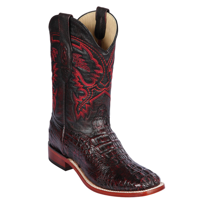 Hornback Caiman Square Toe Boots