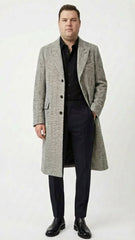 men-s-grey-herringbone-long-overcoat-tweed-black-and-white-pattern-wool-topcoat-three-qaurter