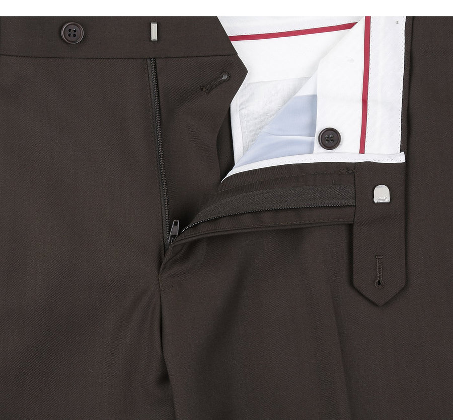 Mens Brown Slim Fit Suit  Classic 2-Button Everyday Style