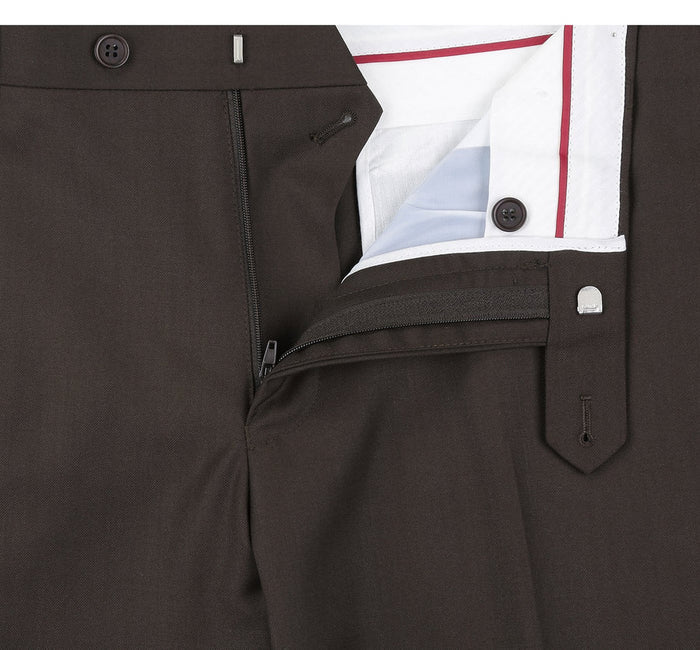 Mens Brown Slim Fit Suit  Classic 2-Button Everyday Style