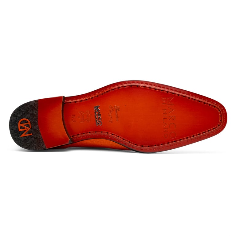 Marco Di Milano Rimini Orange Genuine Stingray Exotic Lace-Up Dress Shoes - view 5