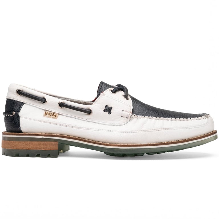 Marco Di Milano Amalfi Navy / White Premium Calf Leather Boat Shoes - view 2