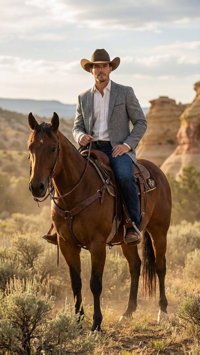 Men's Grey Tweed Herringbone Western Blazer Jacket  Style Look, Textured Formal Casual Sport Coat for Jeans