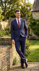 men-s-navy-blue-and-burgundy-checkered-two-piece-suit-plaid-windowpane-flat-front-pants-or-pleated-wide-leg-pants-100-wool