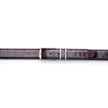 Mezlan Crocodile Leather Belt - Luxury Men's Accessory