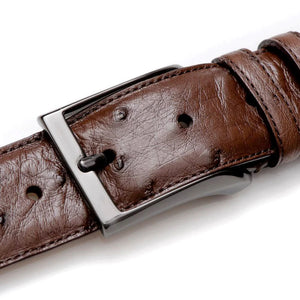 Mezlan Ostrich Skin Belt