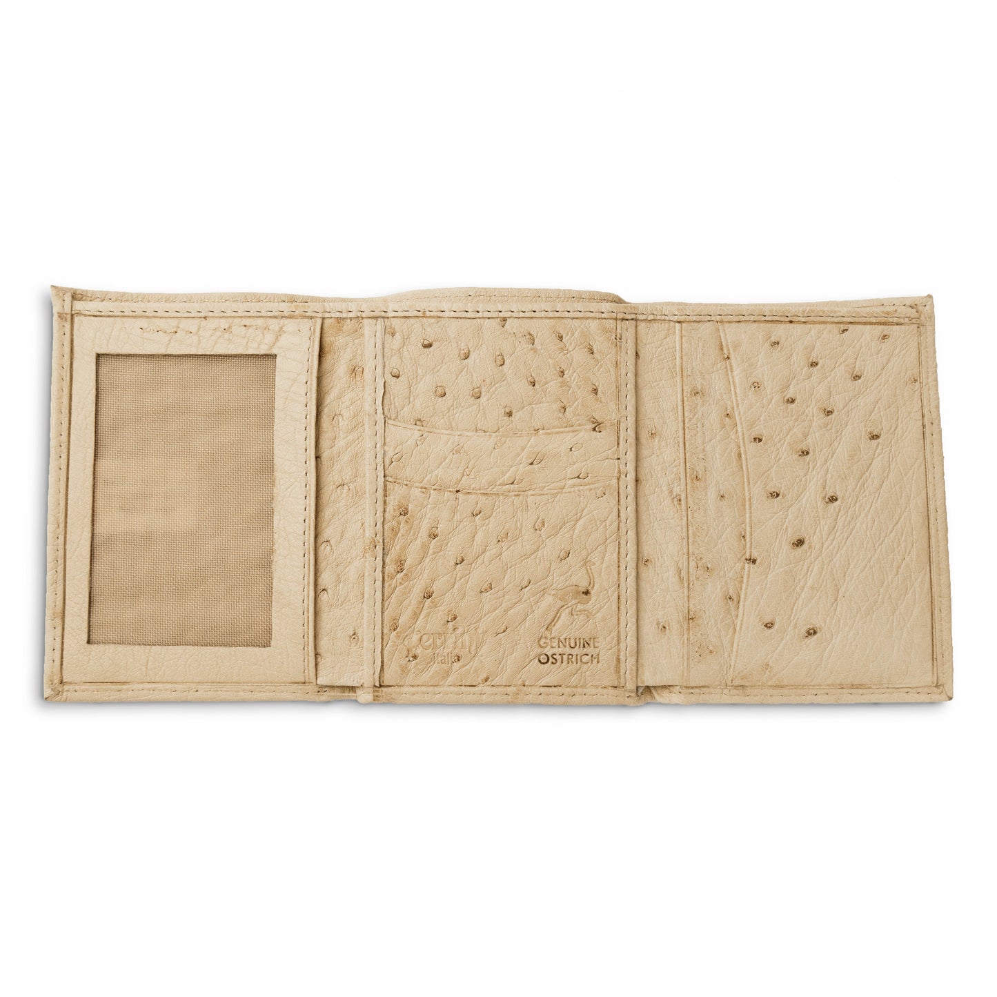 Smooth Ostrich Trifold