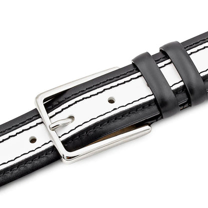 Mezlan Two-Tone Leather Belt