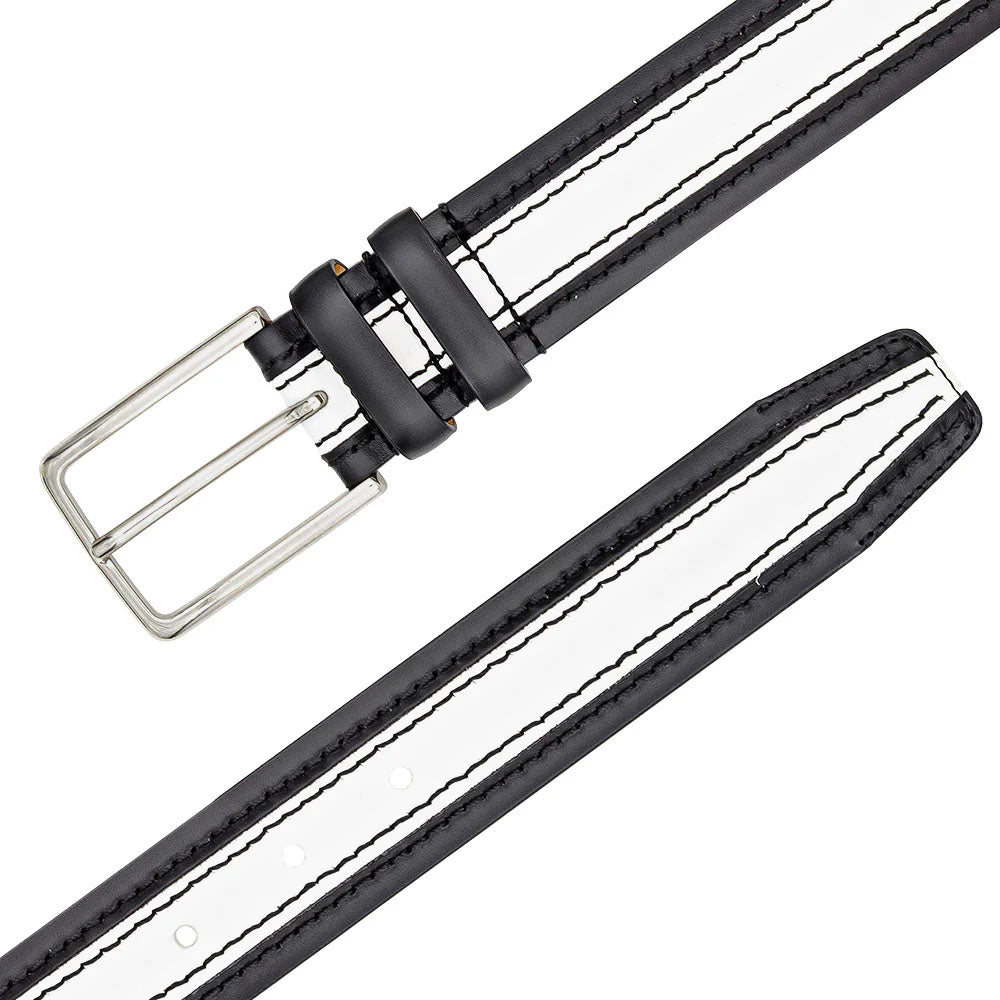 Mezlan Two-Tone Leather Belt