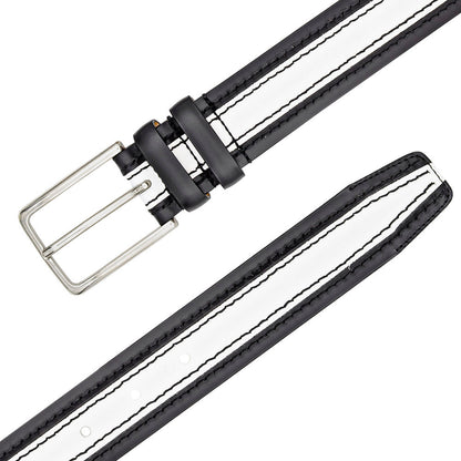 Mezlan Two-Tone Leather Belt for Men