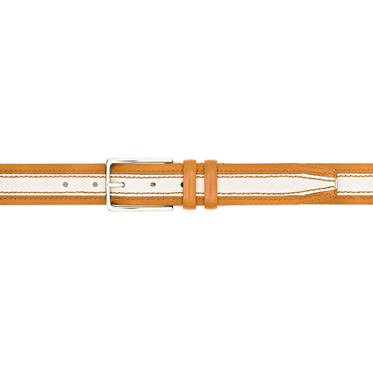 Mezlan Two-Tone Leather Belt for Men