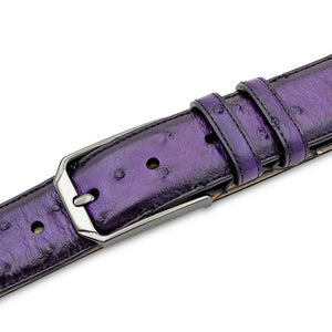 Mezlan Ostrich Skin Belt