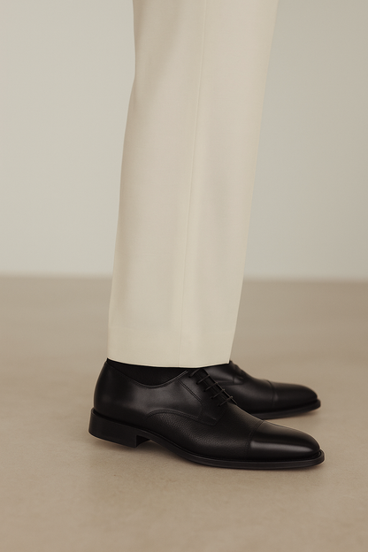 Belvedere Alexander Black Genuine Crocodile Dress Shoe