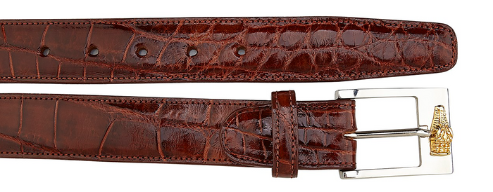 Belvedere Alligator Belt - Peanut Luxury Shoe