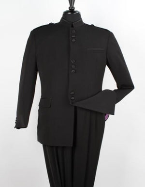 Apollo King Men's 2 Pieces Nehru Style Suit - Mandarin Collar