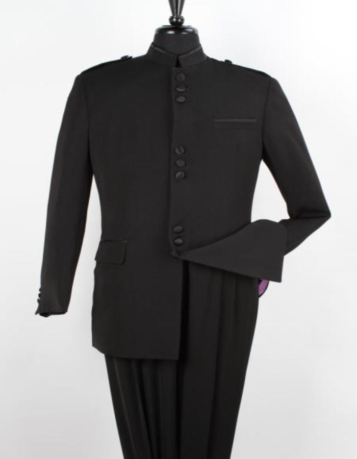 Apollo King Men's 2 Piece Nehru Styles Suit - Mandarin Collars