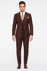 double-breasted-suits-vested-suits-wool-fabric-apolo-king-brand-solid-brown-suit