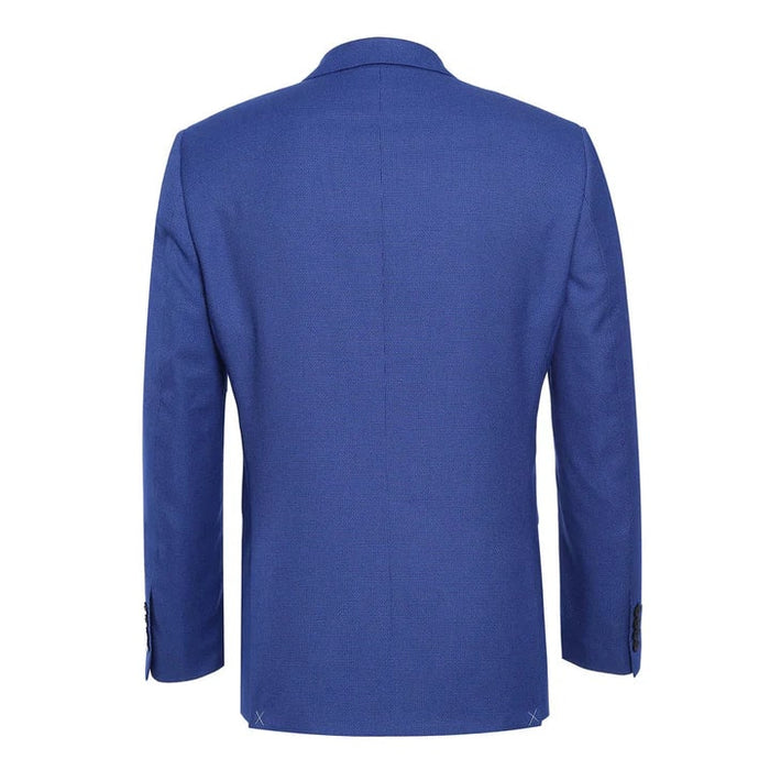 Saco vaquero - Western Sport Coat - Western Blazer - Mens Two Button Slim Fit Sport Coat Blazer In Blue Purple Micro Check