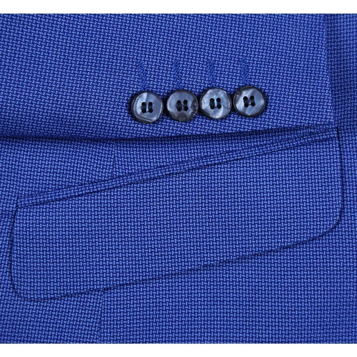 Saco vaquero - Western Sport Coat - Western Blazer - Mens Two Button Slim Fit Sport Coat Blazer In Blue Purple Micro Check