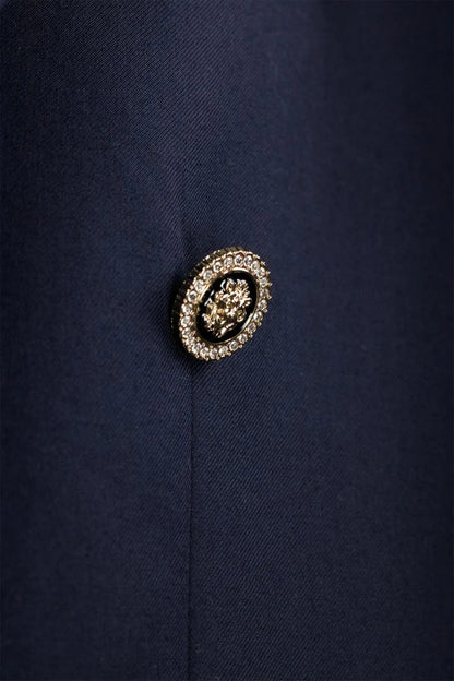 Midnight Navy Modern Fit Double-Breasted Tuxedo Blazer