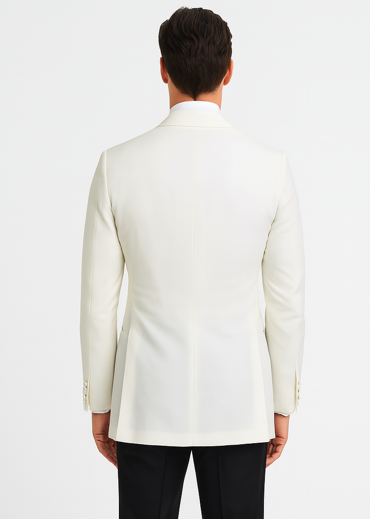 Mens James Bond White Tuxedo