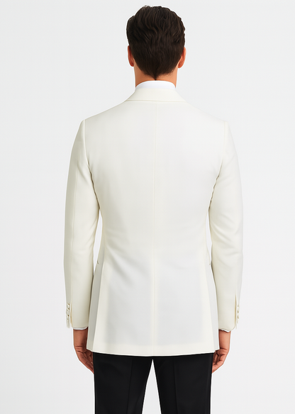 Mens James Bond White Tuxedo