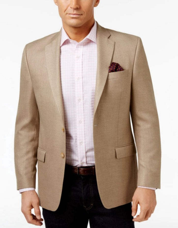 Mens Tan SportCoat - Beige Color Blazer - Summer Jacket