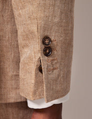 Mens Linen Suit For Beach Wedding - Summer  Suit in Beige - Men's Tuxedo USA