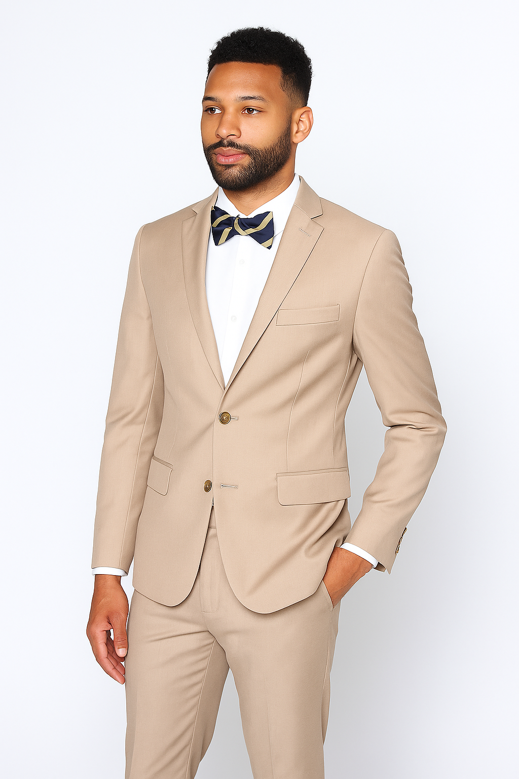 Beige Slim Fit Suit for Men by Rossiman Rossi ƒ?? Tailored Skinny Fit Formal Suit
