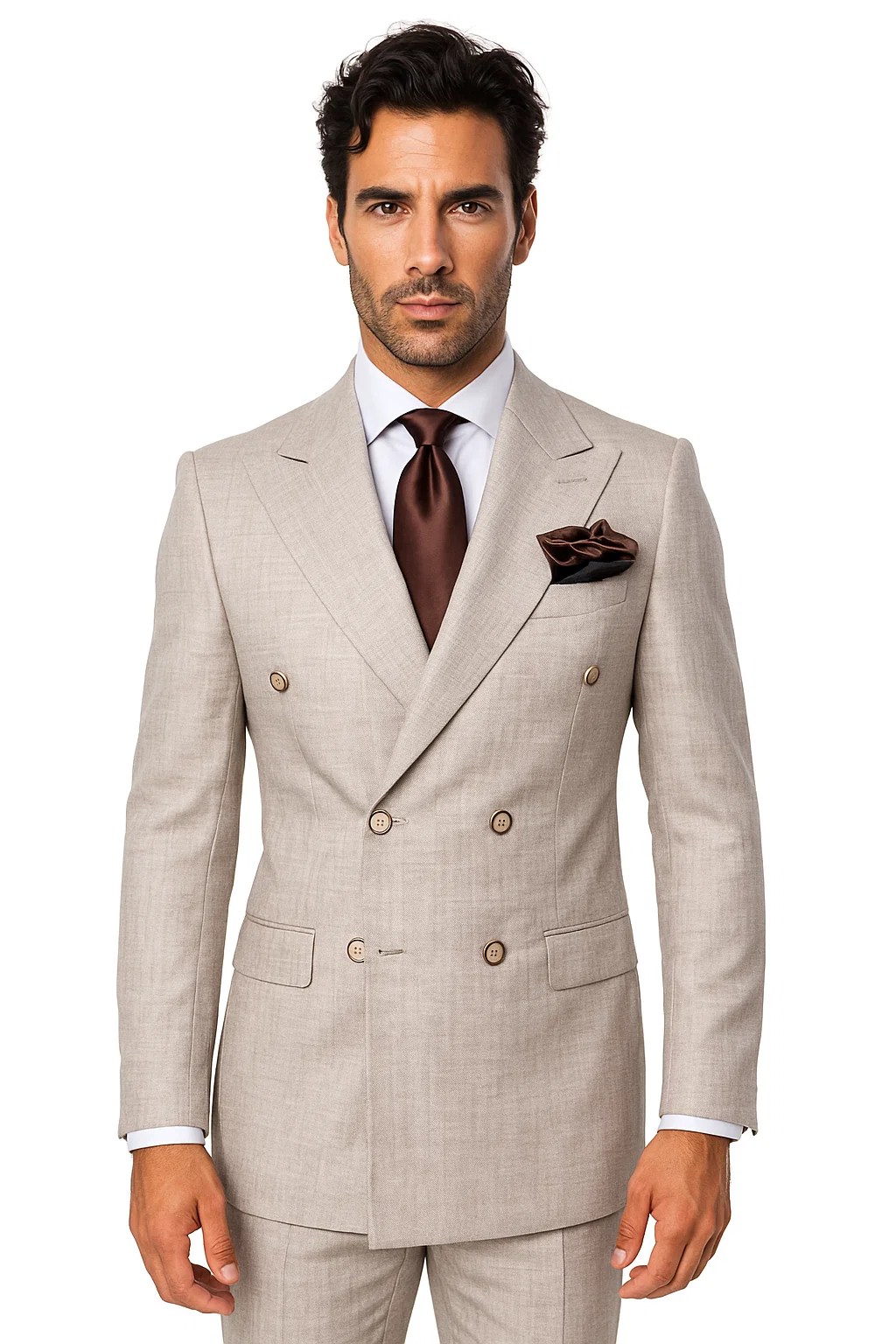 Classic Fit in  Light Brown Color by Rossiman