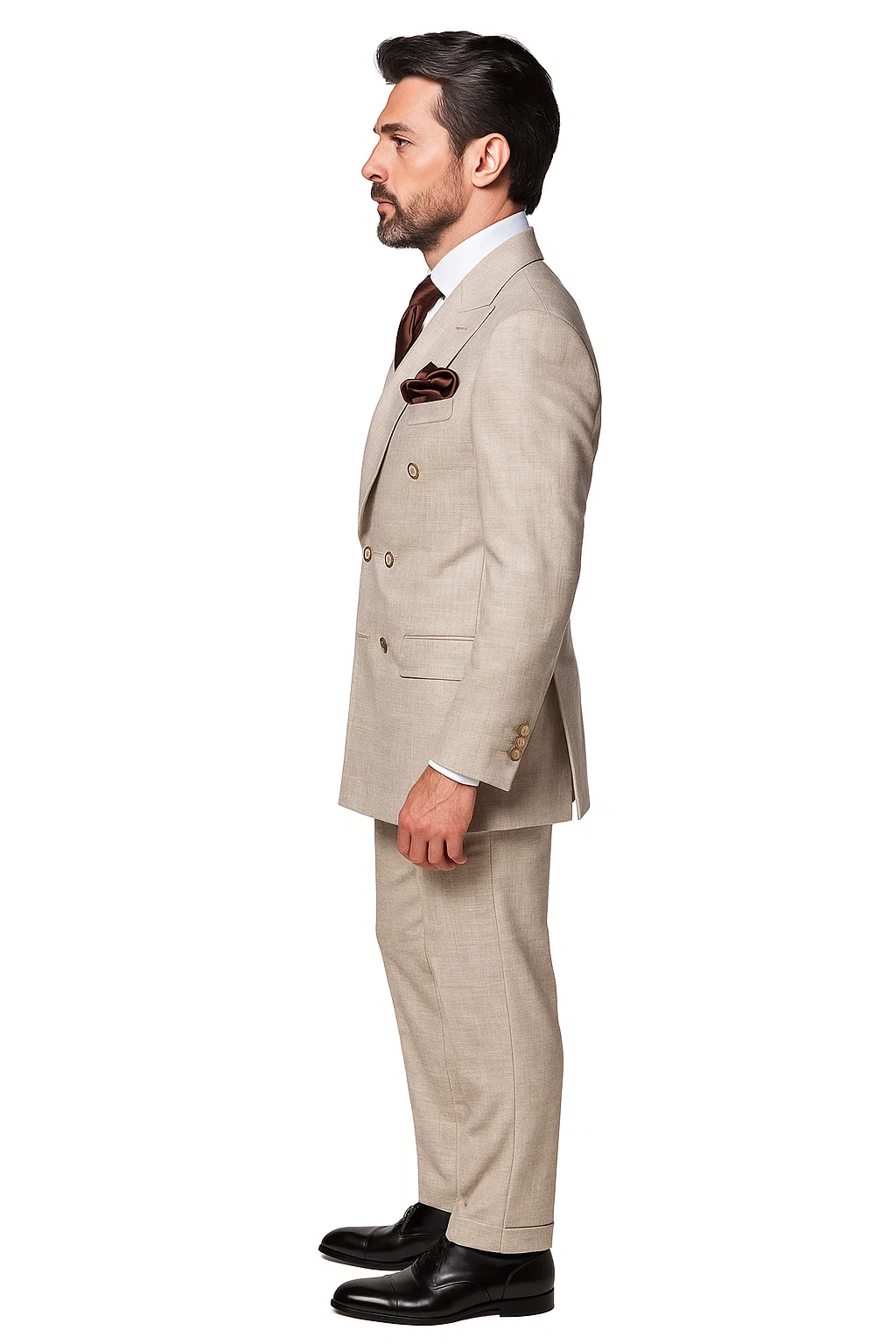 Classic Fit in  Light Brown Color by Rossiman