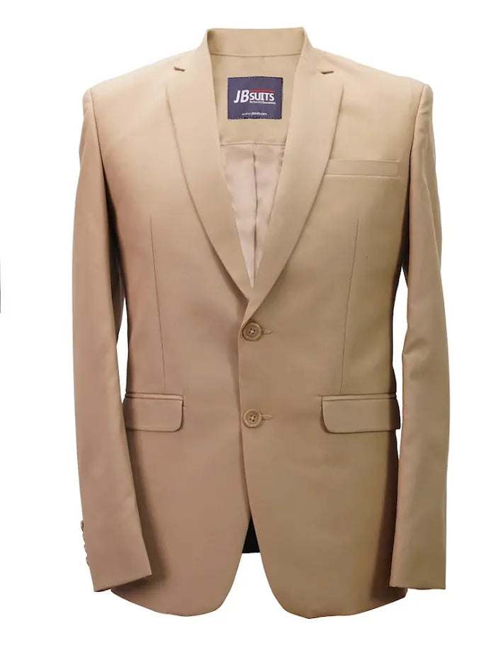 Men’s Beige Dress Blazer – Classic Tailored Jacket for Business and Events
