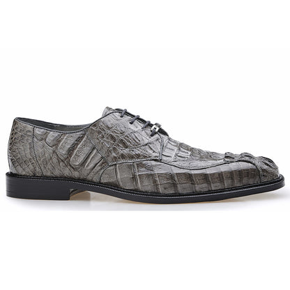 Mens Belvedere Chapo Caiman Crocodile Hornback Dress Shoe