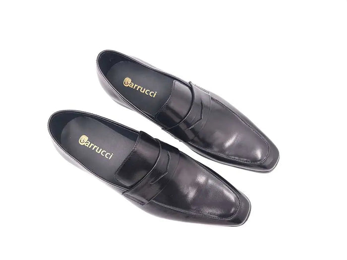 Carrucci Beveled Square Toe Penny Loafer