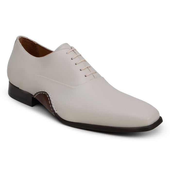 Belvedere Bianca: Light Bone Alligator Leather Luxury Shoe