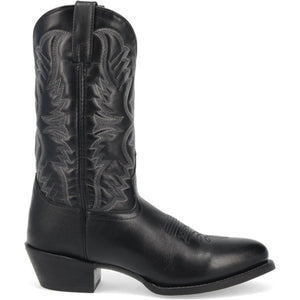 Laredo Birchwood Black Leather Round Toe Boots for Men