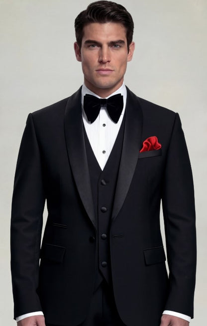 Classic Black Tuxedo – 3 Piece
