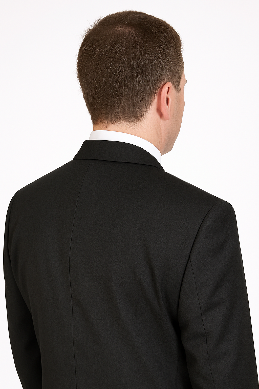 Pleated Suit - Mens Suits With Pleated Pant -  Regular Fit Suit - Black Regular Suit