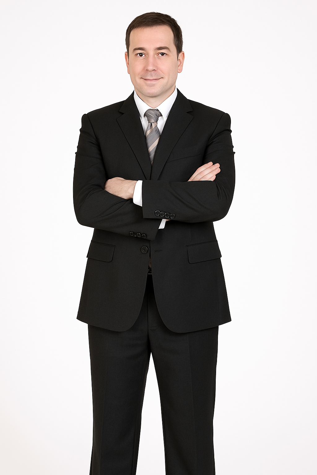 Pleated Suit - Mens Suits With Pleated Pant -  Regular Fit Suit - Black Regular Suit