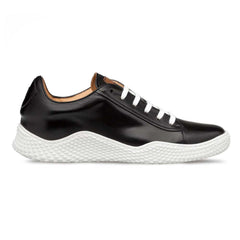 men-s-black-leather-sneakers-by-mezlan-made-in-spain-brand - Size: 8